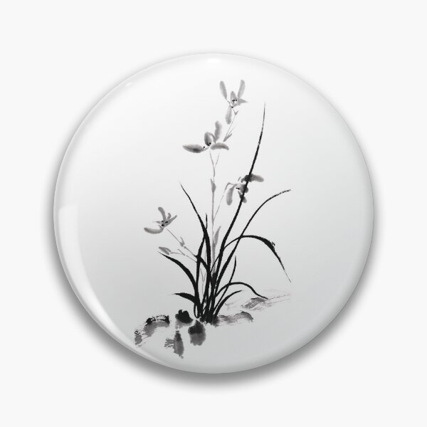 Item preview, Chinese Iris - bw - no cally designed and sold by Birgit Moldenhauer.