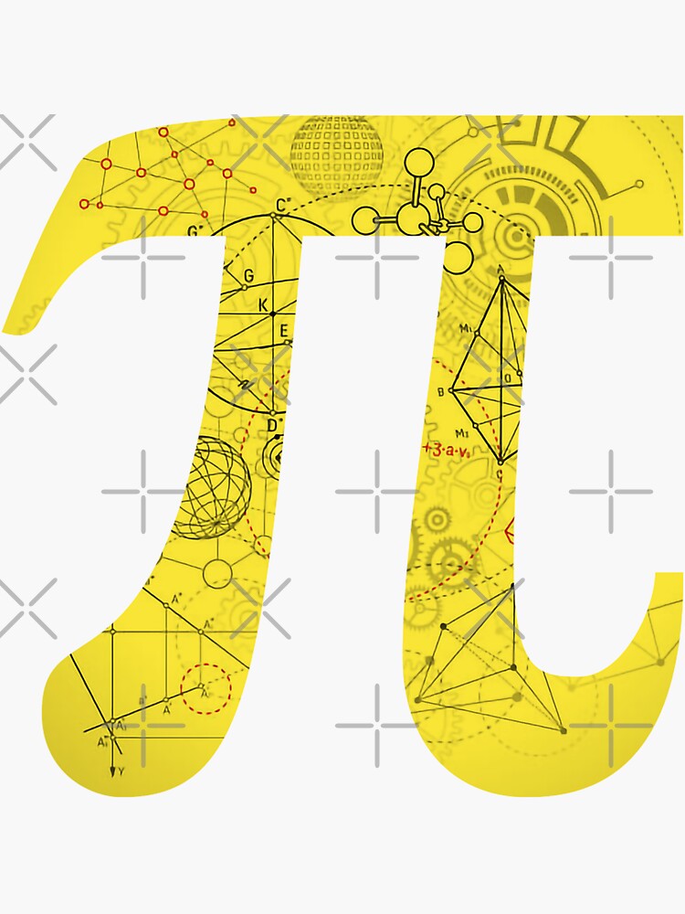 "Pi Math Symbols" Sticker for Sale by AymanDiamond Redbubble