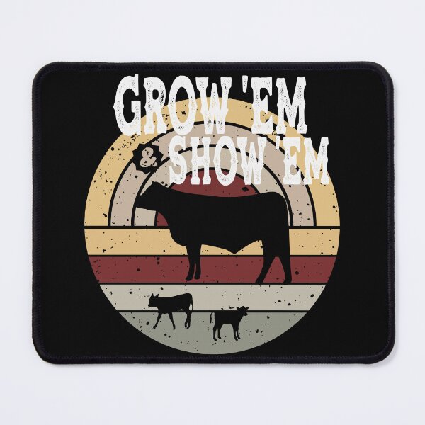 Item preview, Livestock Show Steers - Grow Em And Show Em - Market Steers Gray and Maroon designed and sold by handsoftime2020.