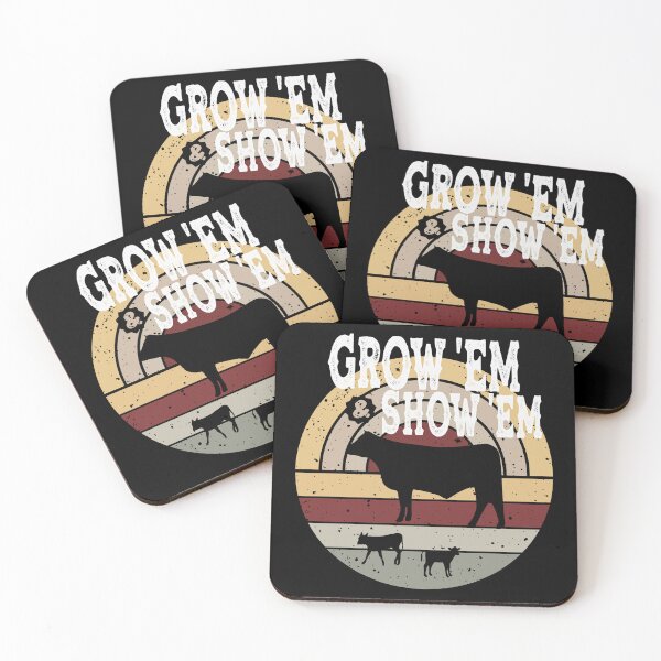 Item preview, Livestock Show Steers - Grow Em And Show Em - Market Steers Gray and Maroon designed and sold by handsoftime2020.