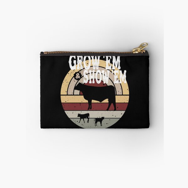 Item preview, Livestock Show Steers - Grow Em And Show Em - Market Steers Gray and Maroon designed and sold by handsoftime2020.
