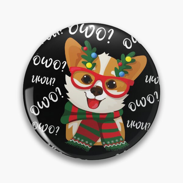 Item preview, Corgi owo uwu emote Christmas  designed and sold by Akimatax ✯✯✯✯✯.