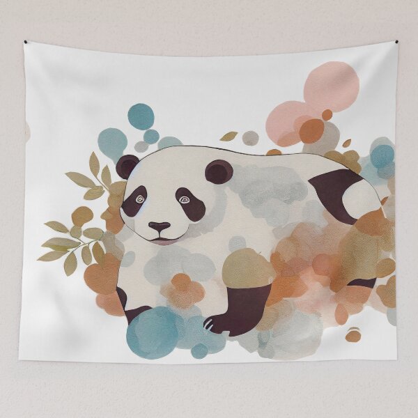 Item preview, Panda abstract illustration designed and sold by alxndraai.