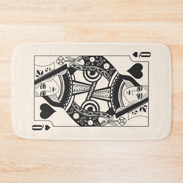 Item preview, Black Queen of Hearts – Vintage Playing Card designed and sold by GraphicBicycle.