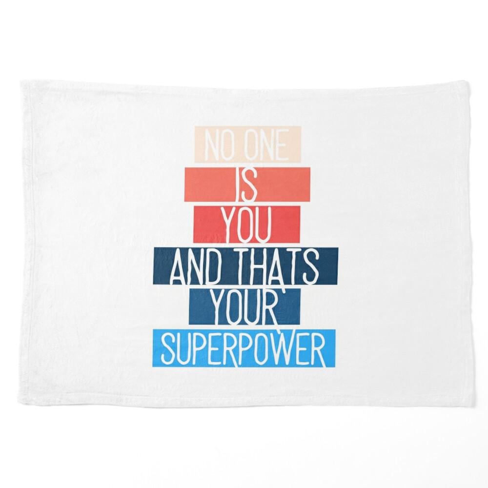 No one is you and that is your superpower Zipper Pouch for Sale by  KarolinaPaz