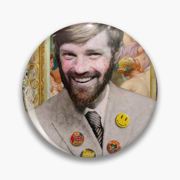 Item preview, D H Lawrence with badges and gold picture frame designed and sold by KALEIDOSCOPE UK.