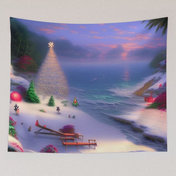 Item preview, Christmas by the Seaside designed and sold by pinkal.