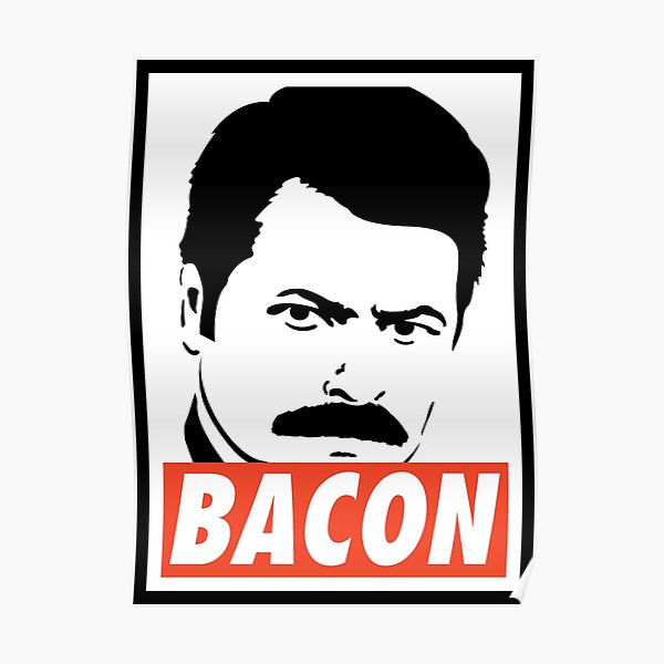 Bacon Posters Redbubble - bacon hair roblox song gucci gang