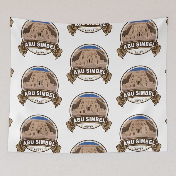 Item preview, Abu Simbel Egypt Travel Badge designed and sold by KrisSidDesigns.