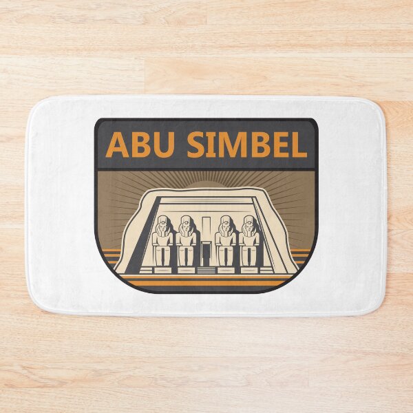 Item preview, Abu Simbel Egypt Travel Art Retro designed and sold by KrisSidDesigns.