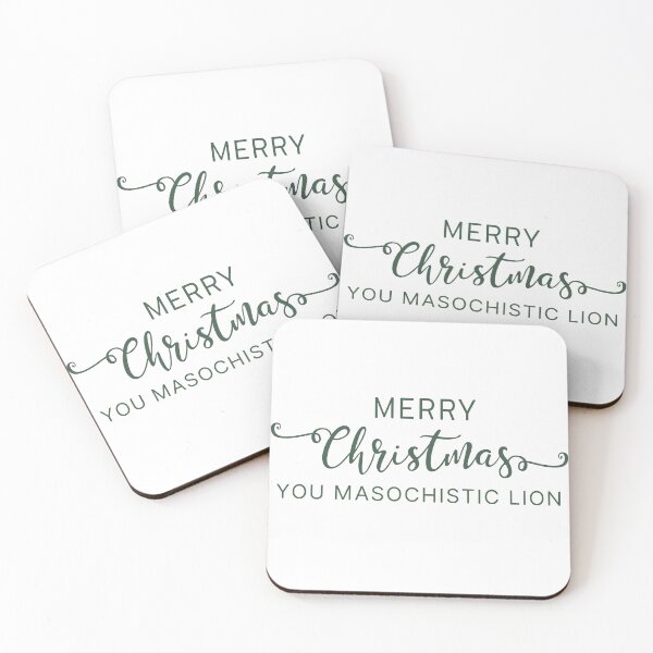 Item preview, Merry Christmas you masochistic lion designed and sold by SpiderMonkey913.