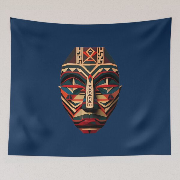 Item preview, Painted Wooden Maori Face designed and sold by PolygonXYZ.