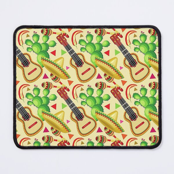 Item preview, Mexican Sombrero Hat and Guitar Pattern designed and sold by PatternMama.