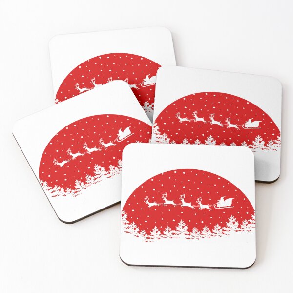 Item preview, Christmas Santa Claus coming with Reindeers illustration designed and sold by GraphicDream.