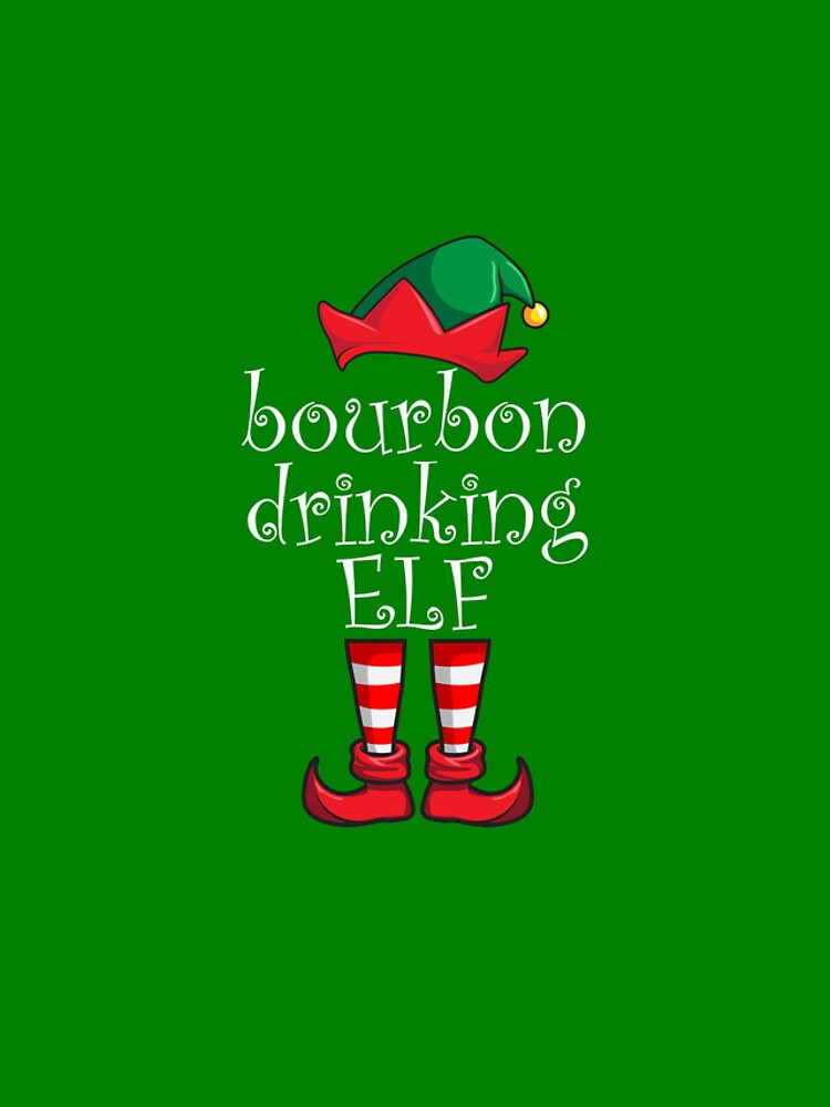 Aperçu 4 sur 4. Coque iPhone avec l'œuvre Bourbon Drinking Elf Family Christmas Pajama Bourbon Gear créée et vendue par DynamicDesign.