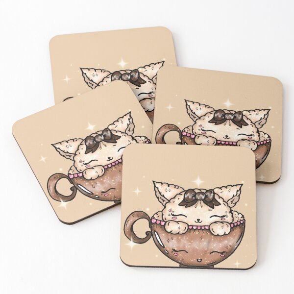 Item preview, Cat-ppuccino Cream Kawaii Choco Cup Cute Kitten designed and sold by Jolly-Yosei.