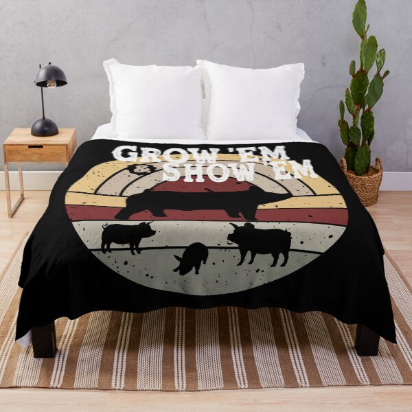 Item preview, Show Pigs - Grow Em And Show Em - Livestock Market Pigs - Shades of Grey designed and sold by handsoftime2020.