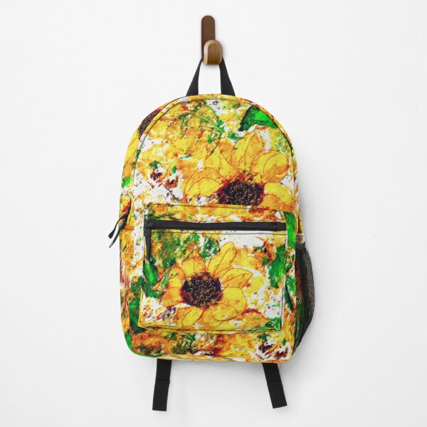Item preview, Primitive Rustic Sunflower Garden Yellow Green Brown designed and sold by jocelynsart.
