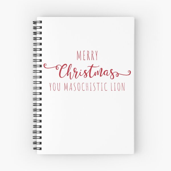 Item preview, Merry Christmas you masochistic lion designed and sold by SpiderMonkey913.