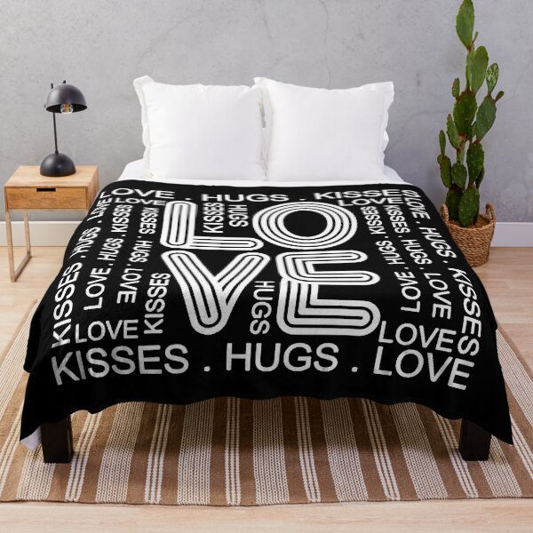 Item preview, White and Black Love Hugs Kisses designed and sold by Summer-Winter.