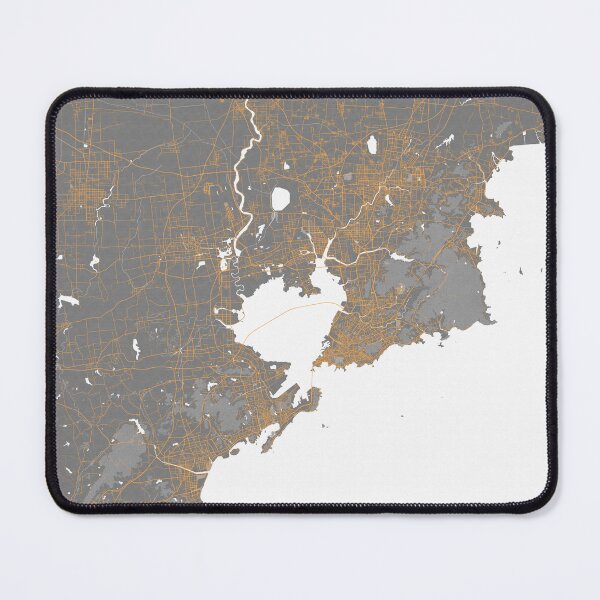 Item preview, Qingdao City Map of Shandong, China - Bauhaus designed and sold by deMAP.
