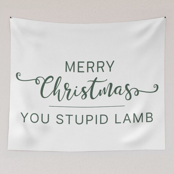 Item preview, Merry Christmas you stupid lamb designed and sold by SpiderMonkey913.