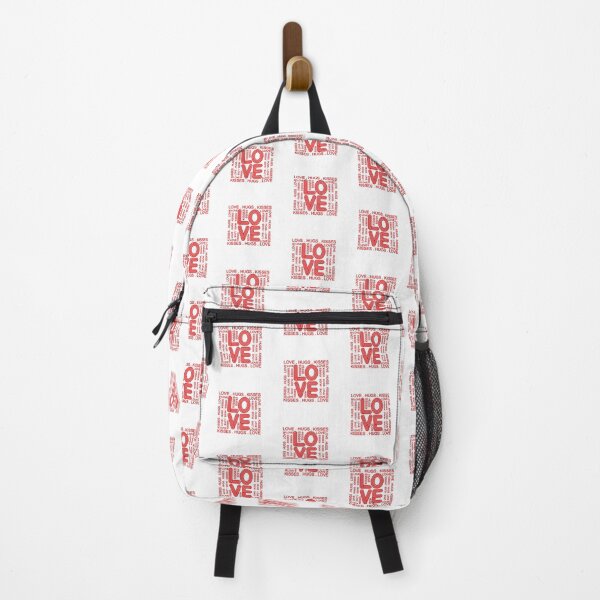 Item preview, Red and White Love Hugs Kisses designed and sold by Summer-Winter.