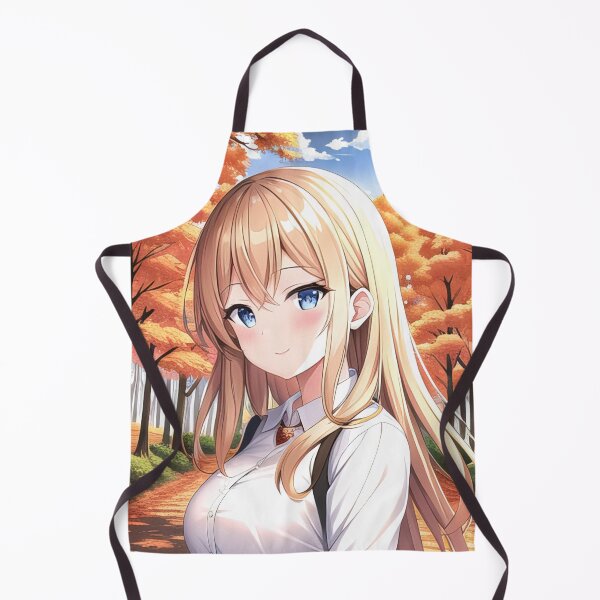 Item preview, Anime drawing of a blonde girl in a forest designed and sold by 100PercentOtaku.
