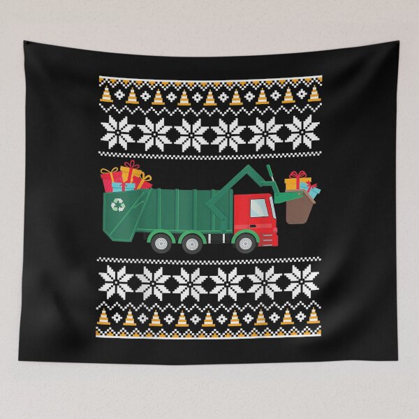 Item preview, Garbage truck christmas boys kids ugly xmas  designed and sold by GomeThomas.