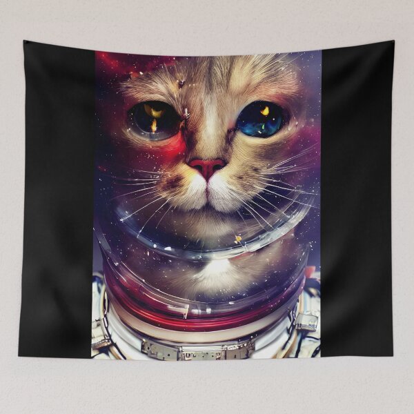 Item preview, cat astronaut painting #25 designed and sold by supeart.