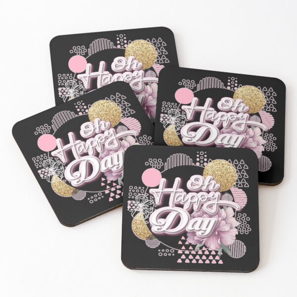 Item preview, Oh Happy Day Quote Blossom Floral Inspiration designed and sold by Paula Helit.