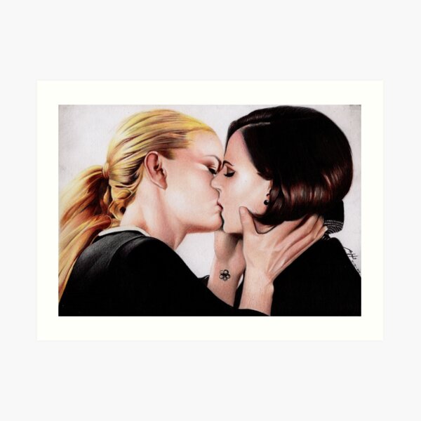 SwanQueen The Last Kiss Art Print