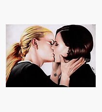 SwanQueen The Last Kiss Photographic Print