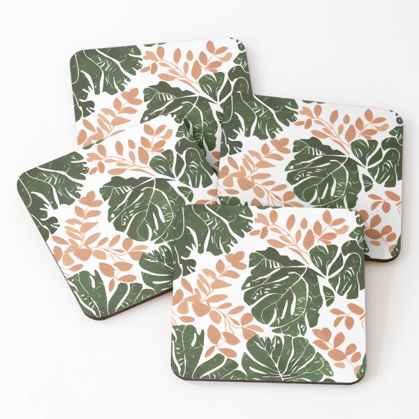 Item preview, tripical leaf floral pattern #14 designed and sold by supeart.
