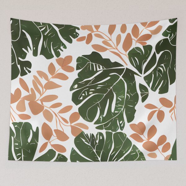 Item preview, tripical leaf floral pattern #14 designed and sold by supeart.