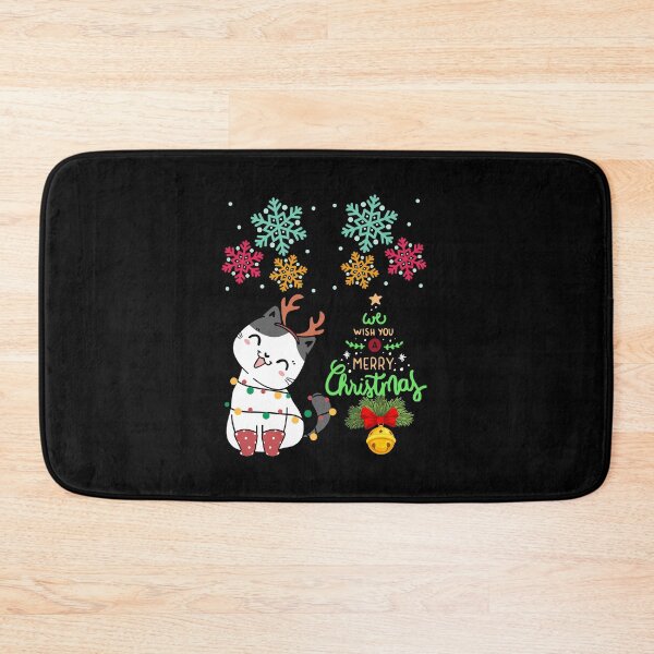 Item preview, Black santa cat tangled up in lights christmas santa | Merry Christmas funny cats sayings and quotes | gifts for Christmas designed and sold by ThanksVibe.