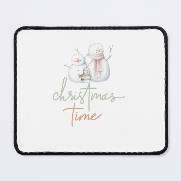 Item preview, Christmas time, three snowmen, a snowman in a scarf and the other in a sweater. designed and sold by Vantrip.