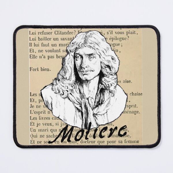 Item preview, Molière, portrait, signature, designed and sold by voicivoila.