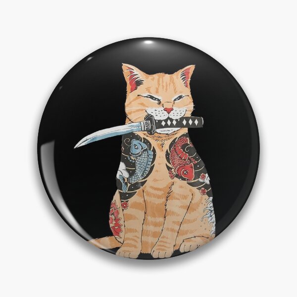 Item preview, Samurai cat  designed and sold by Kiwito45.