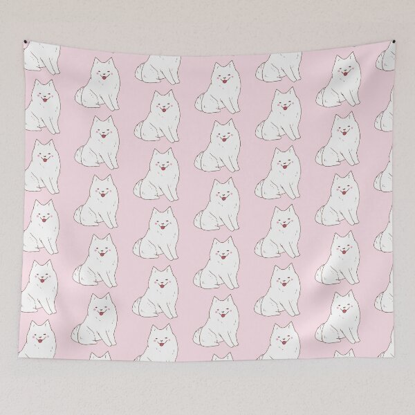 Item preview, Cute samoyed dog smiling  designed and sold by Mayarart.