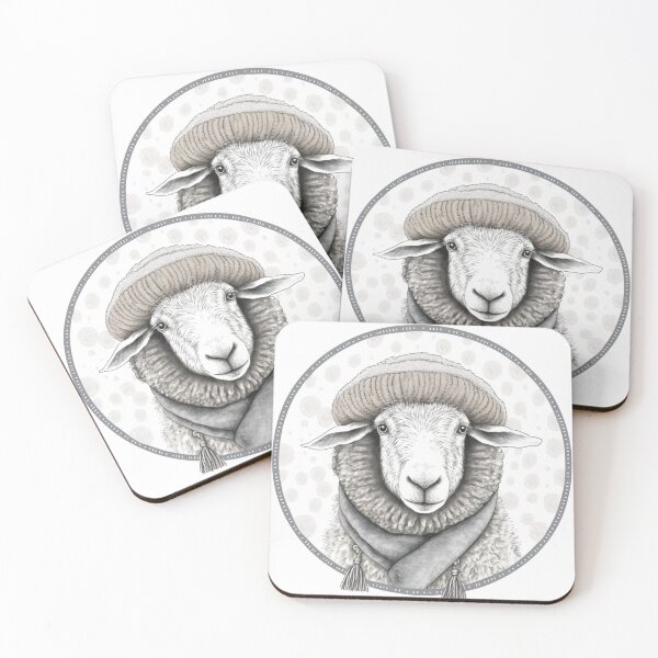 Item preview, Sheep in hat and scarf designed and sold by BexStix.
