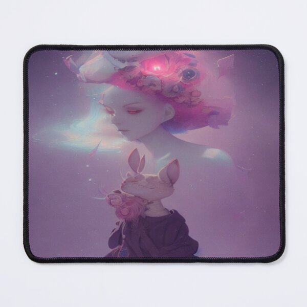 Item preview, Mystical Rabbit With Fantasy Girl designed and sold by Itsheartshop.