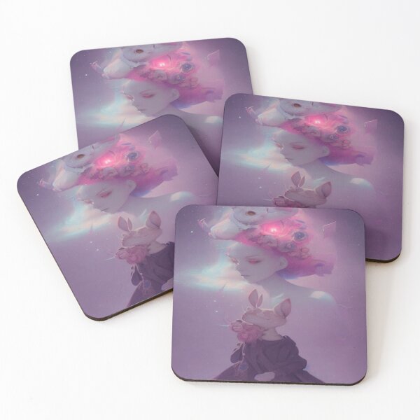 Item preview, Mystical Rabbit With Fantasy Girl designed and sold by Itsheartshop.