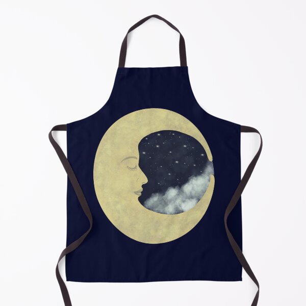 Item preview, Dreamer Sleepy Moon in the Starry Night Sky designed and sold by ReverieDaze.