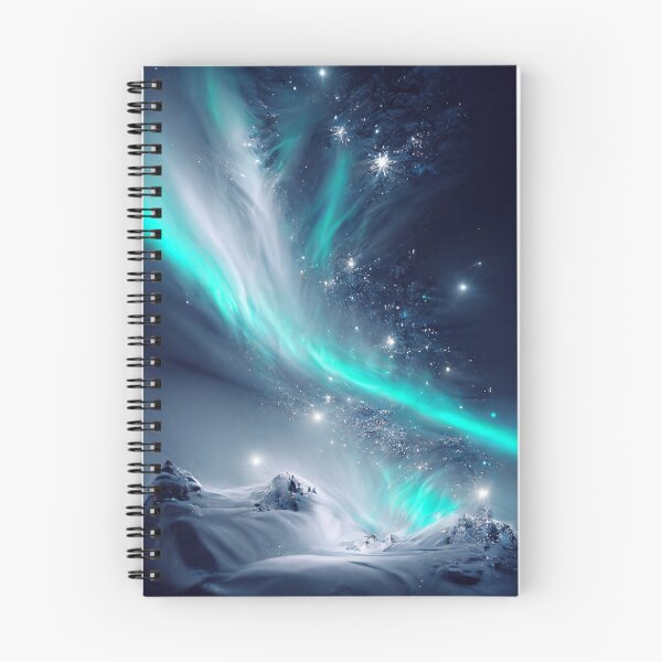 Item preview, Northern lights on a snowy mountens designed and sold by Sub-AIRTist.