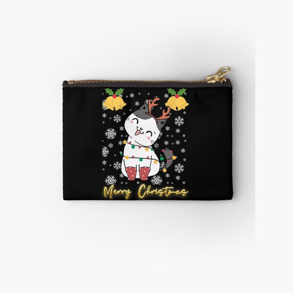 Item preview, Black santa cat tangled up in lights christmas santa | Merry Christmas funny cats sayings and quotes | gifts for Christmas designed and sold by ThanksVibe.