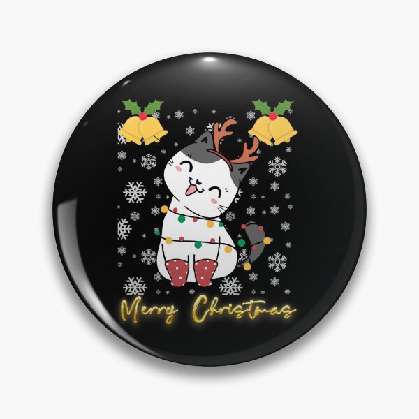 Item preview, Black santa cat tangled up in lights christmas santa | Merry Christmas funny cats sayings and quotes | gifts for Christmas designed and sold by ThanksVibe.