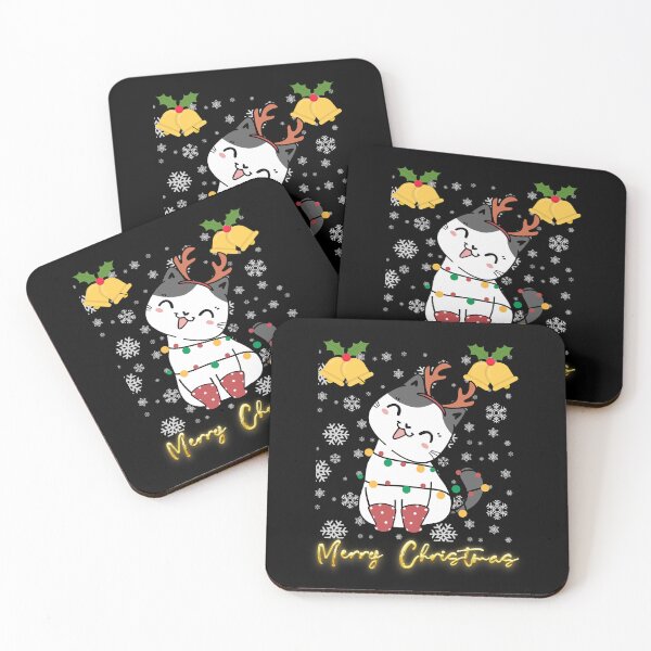 Item preview, Black santa cat tangled up in lights christmas santa | Merry Christmas funny cats sayings and quotes | gifts for Christmas designed and sold by ThanksVibe.