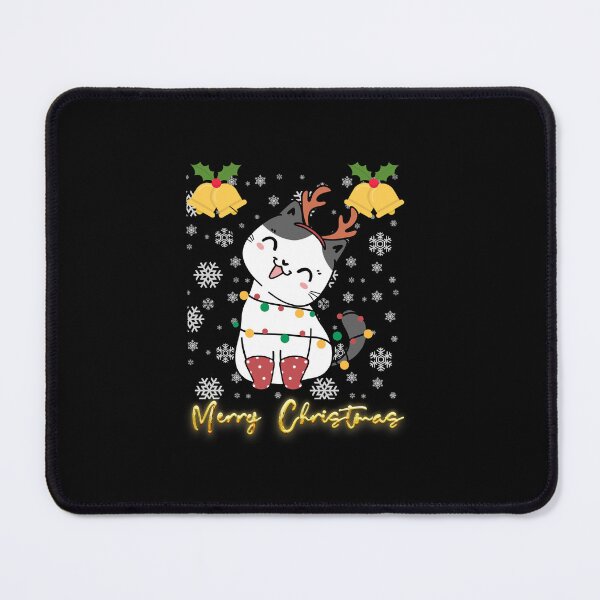 Item preview, Black santa cat tangled up in lights christmas santa | Merry Christmas funny cats sayings and quotes | gifts for Christmas designed and sold by ThanksVibe.