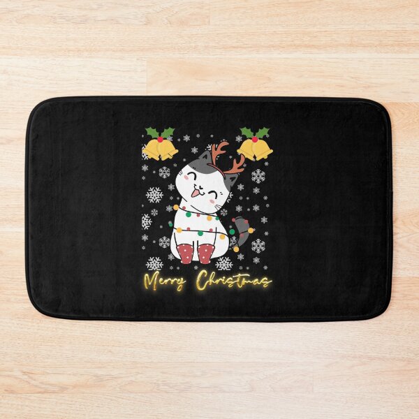 Item preview, Black santa cat tangled up in lights christmas santa | Merry Christmas funny cats sayings and quotes | gifts for Christmas designed and sold by ThanksVibe.